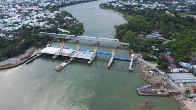 Dự án Đập ngăn mặn trên sông Cái Nha Trang đang được tháo gỡ khó khăn để sớm tiếp tục thi công trong năm 2025.
