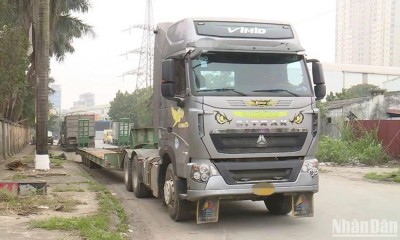 Thời gian qua, nhiều phương tiện xe đầu kéo, sơ mi rơ moóc của các doanh nghiệp vận tải gặp khó khăn trong việc kiểm định. (Ảnh minh họa)