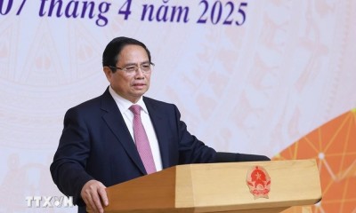 Thủ tướng Phạm Minh Chính khai mạc Hội nghị về thương mại quốc tế. (Ảnh: Dương Giang/TTXVN)