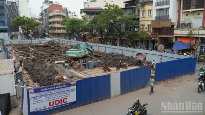 Hà Nội đẩy nhanh tiến độ xây bể điều tiết ngầm chống ngập khẩn cấp trước mùa mưa